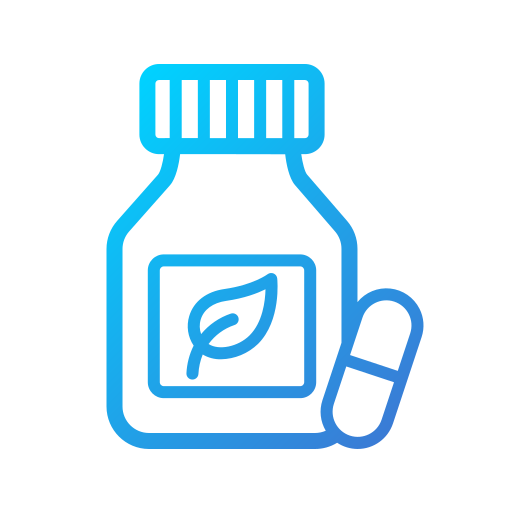 Nutraceutical vitamins, bioactives, and health ingredient icon